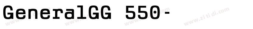 GeneralGG 550字体转换